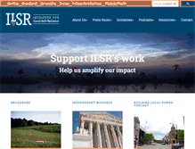 Tablet Screenshot of ilsr.org